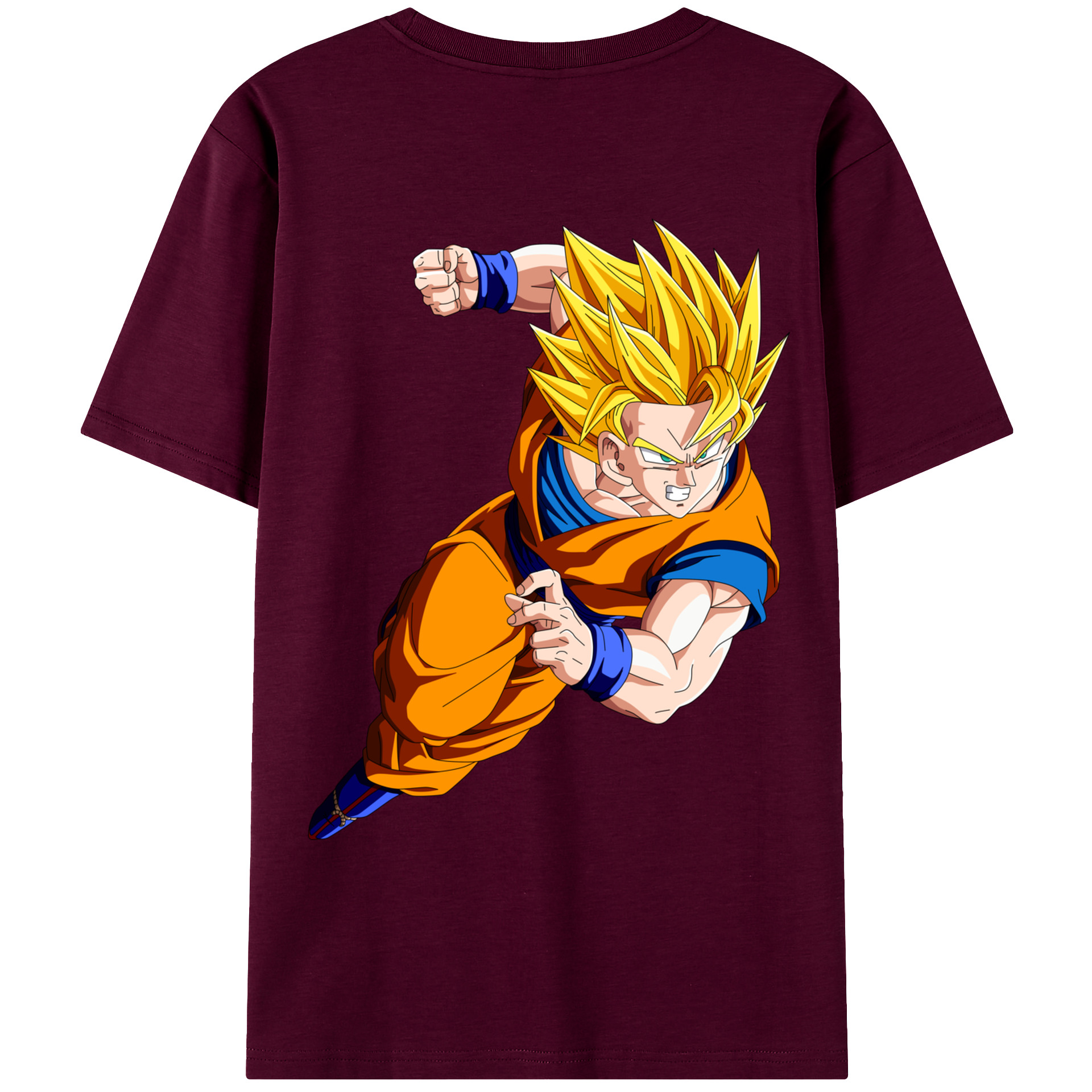 （画像用） ドラゴンボール 孫悟空（そん ごくう）Son Goku カカロット DRAGON BALL Kakarotto レディース半袖Tシャツ(バックプリント)